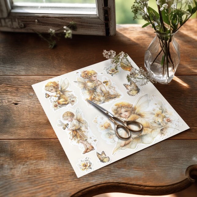 Adesivo Golden Honey Fairy World – The Awakening (Sticker on the table with the scissors)