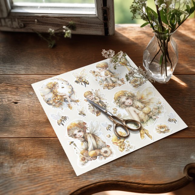 Adesivo Golden Honey Fairy World – The Awakening (Sticker on the table with the scissors)