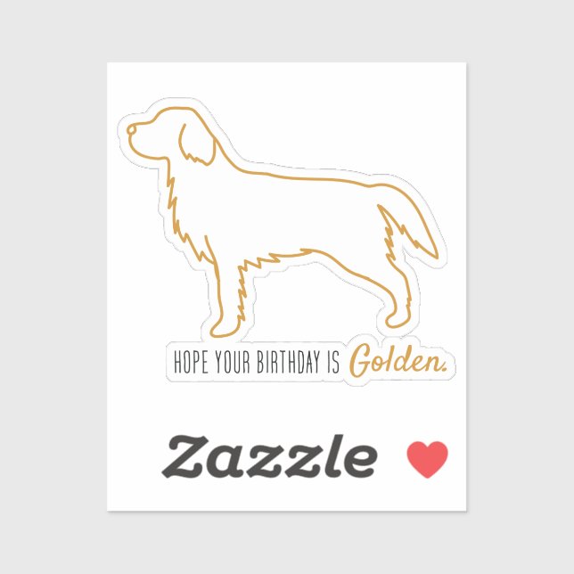 Adesivo Golden Retriever Tissue Paper  (Folha)