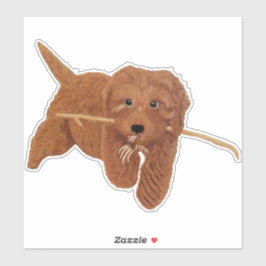 Adesivo Goldie Doodle Custom-Cut Extra Large Vinyl Sticker