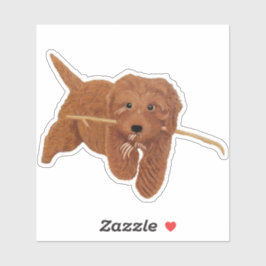 Adesivo Goldie Doodle Small Custom-Cut Stickers