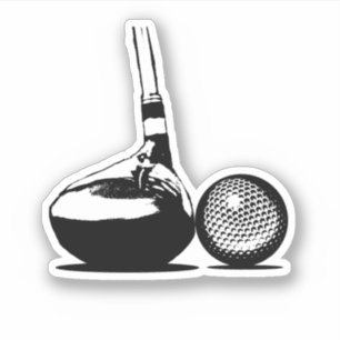 Adesivo Golf Ball and Club Sports