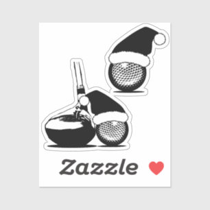 Adesivo Golf Ball e Golf Club Natal