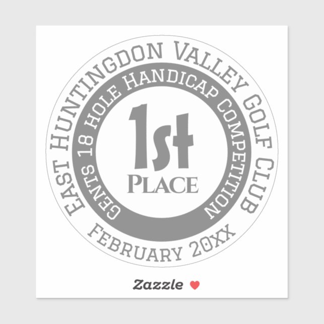 Adesivo Golf Competition Prize Sticker (Folha)