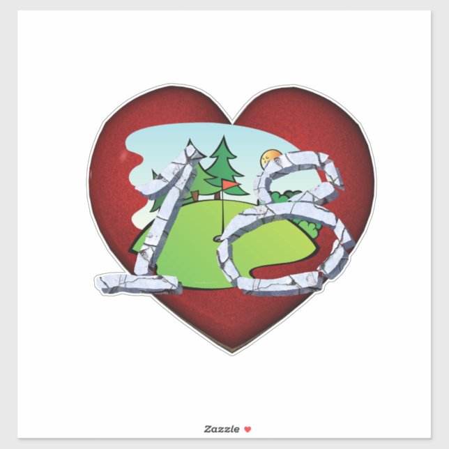 Adesivo Golfe 18 (Folha)