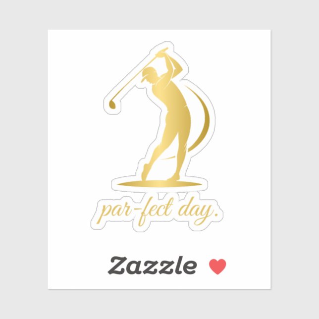 Adesivo golfe moderno (Folha)