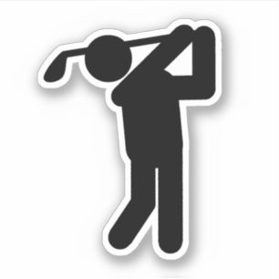 Adesivo Golfer - Símbolo de Golfe
