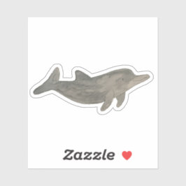 Adesivo Golfinho Animal Oceano Aquarela