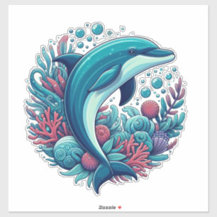 Adesivo Golfinho-costeiro/náutico