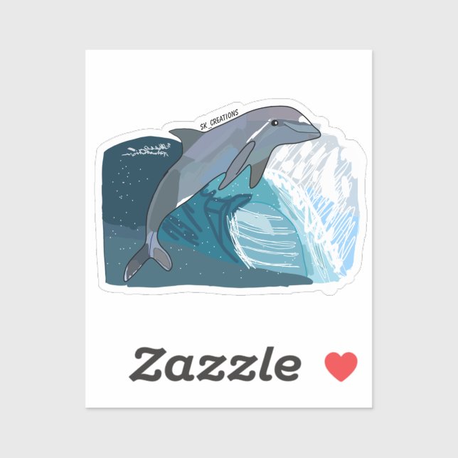 Adesivo Golfinho de Pulso (Folha)