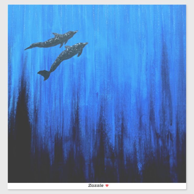 Adesivo Golfinhos em película #2 (Folha)