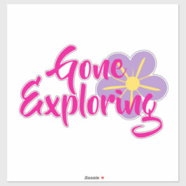 Adesivo Gone Exploring Vinyl Sticker