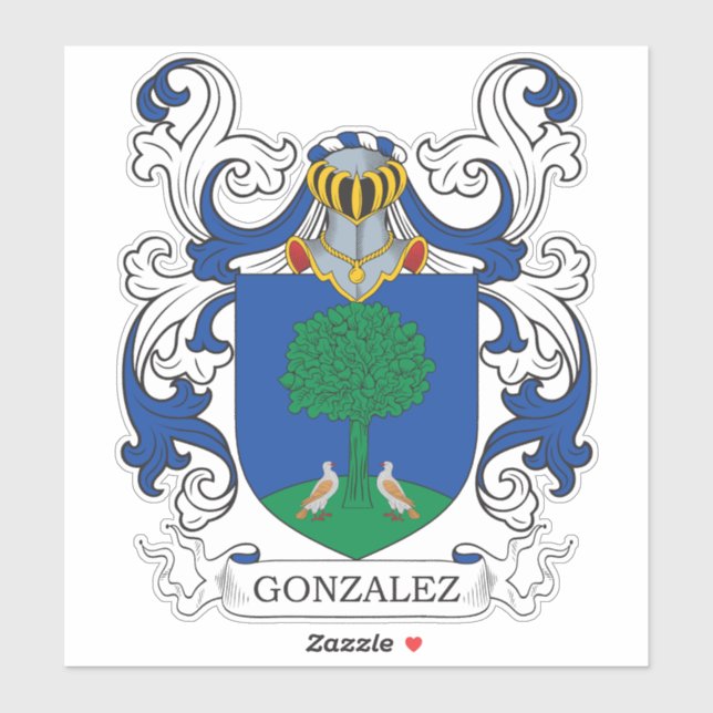 Adesivo Gonzalez Family Crest (Folha)