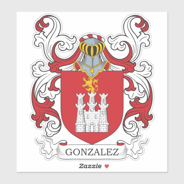 Adesivo Gonzalez Family Crest (Folha)