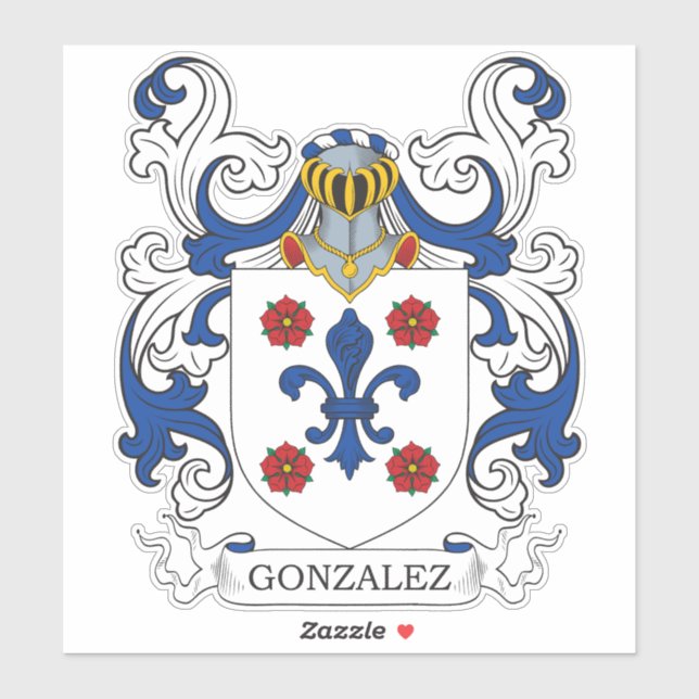 Adesivo Gonzalez Family Crest (Folha)