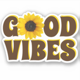 Adesivo Good Vibes | Bright Sunflower Contour