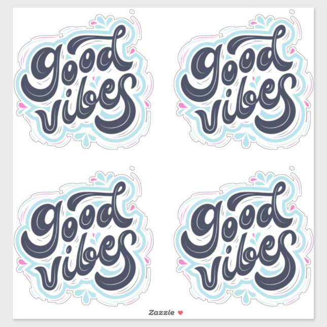 Adesivo Good Vibes Sticker (Folha)