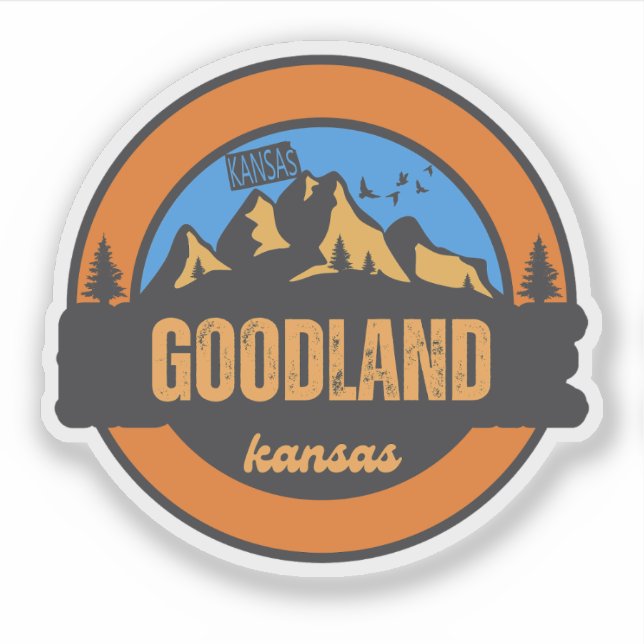 Adesivo Goodland, Kansas (Frente)