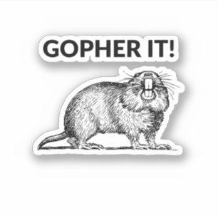 Adesivo Gopher, Engraçado Gopher Pun