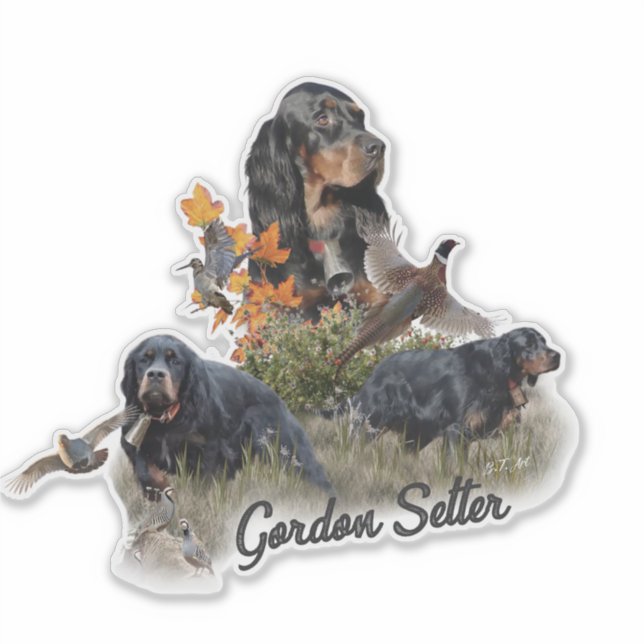 Adesivo Gordon Setter (Frente)