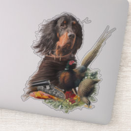 Adesivo Gordon setter com faisões, Art