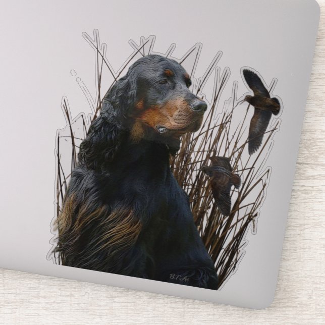 Adesivo Gordon Setter, companheiro de caça (Detalhe)