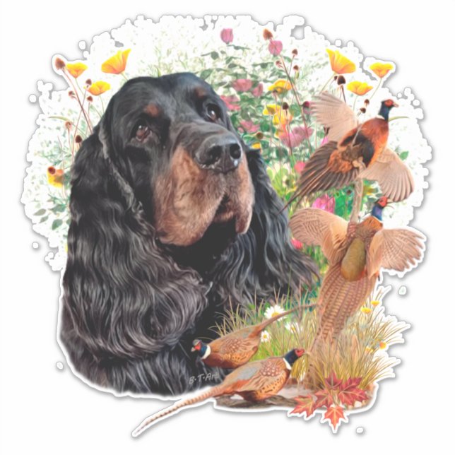 Adesivo Gordon Setter Tapeçaria Poster Acrílico Impressão  (Frente)