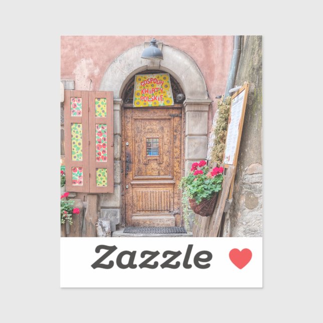 Adesivo Gospoda Kwiaty Polskie - Warsaw Door (Folha)