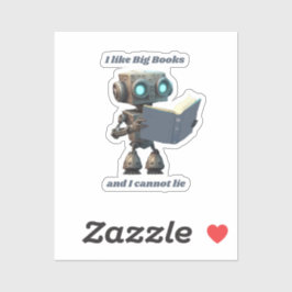 Adesivo Gosto De Grandes Livros E Não Posso Mentir