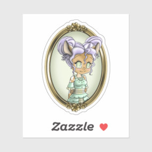 Adesivo Gota de Animação de Ceijo Kawaii