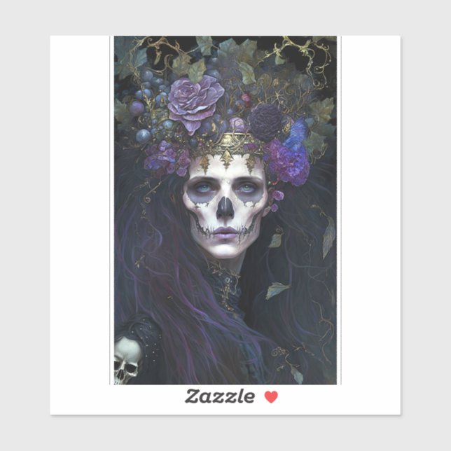 Adesivo Gótico Queen Fantasy Art (Folha)