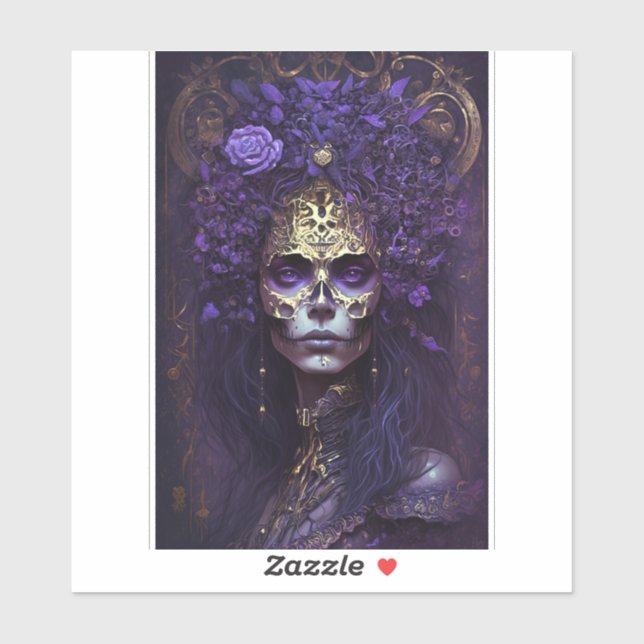 Adesivo Gótico Queen Fantasy Art Sticker (Folha)