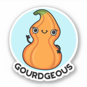 Adesivo Gourd Gourd Veggie Pun