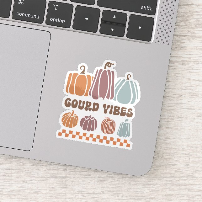 Adesivo Gourd Vibes Engraçado Pumpkins Sticker (Detalhe)