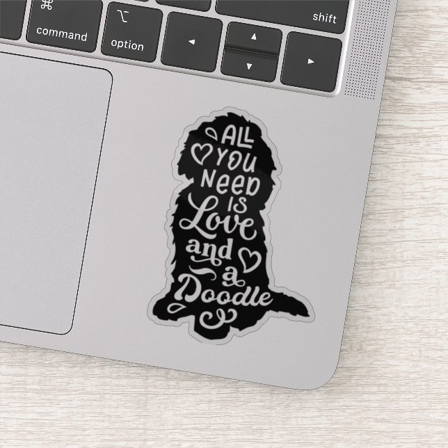 Adesivo Gourenço Bonito Labradoodle Love Sticker (Detalhe)