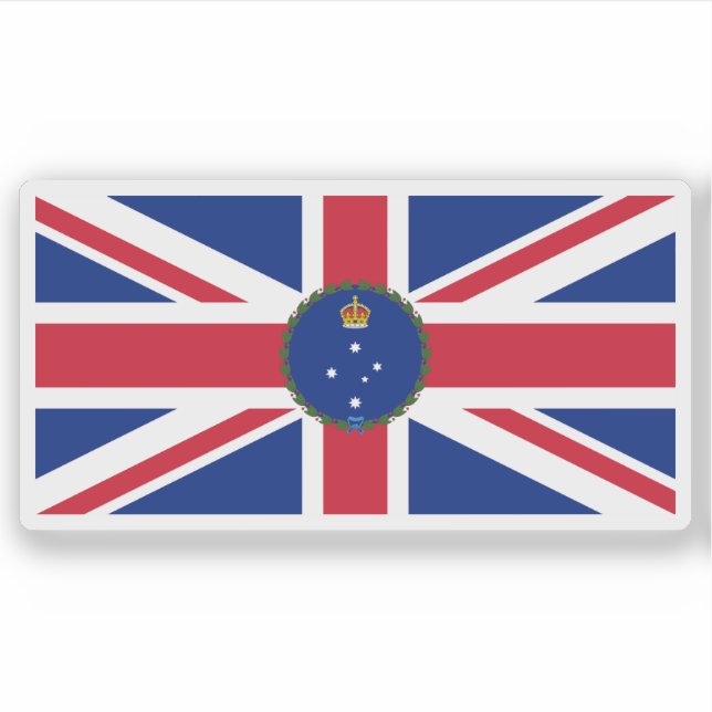 Adesivo Governador da bandeira Vitória (1903-1952), Austrá (Frente)