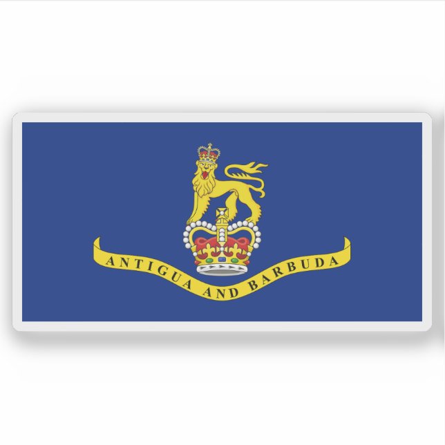 Adesivo Governador-Geral da bandeira de Antígua e Barbuda (Frente)