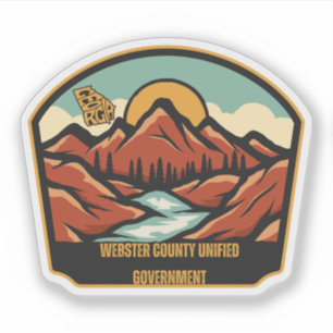 Adesivo Governo unificado do Condado de Webster, Geórgia