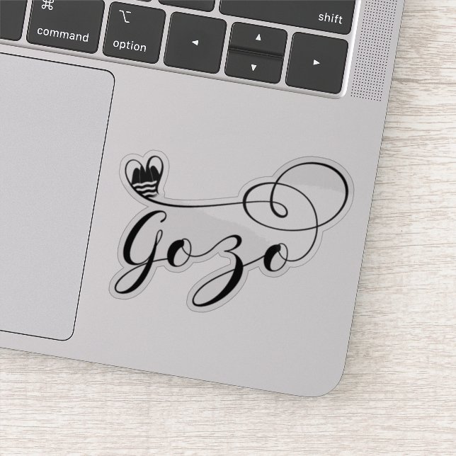 Adesivo Gozo Heart Flag, Gozitan, Ilha de Gozo (Detalhe)