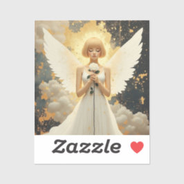 Adesivo Graça Celestial | Anjo Bonito e Rosa