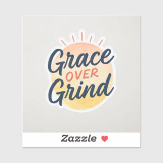 Adesivo Grace Over Grind Faith Sticker | Christian Motivat
