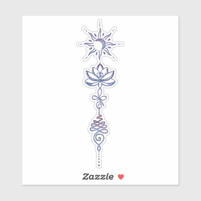 Adesivo Gradient Unalome Group  (Folha)