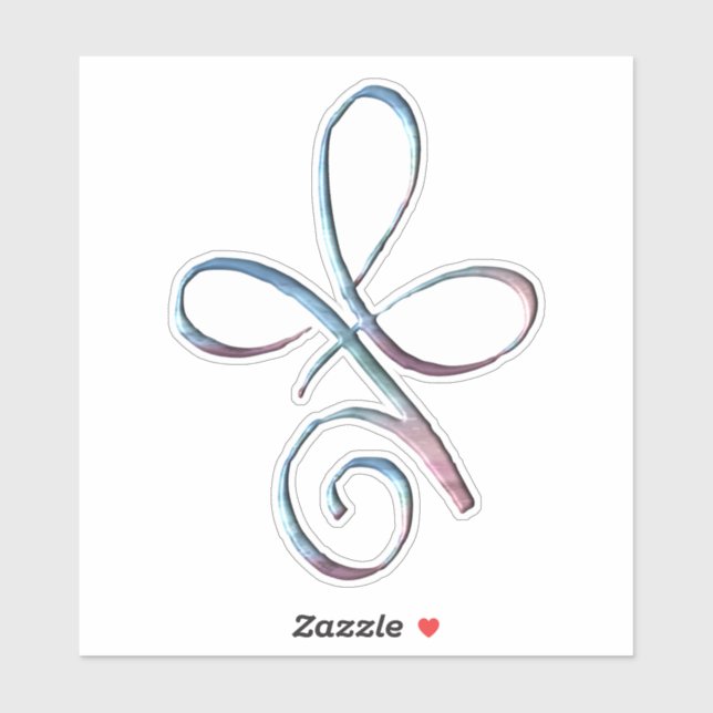 Adesivo Gradient Unconditional Love (Folha)