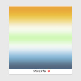 Adesivo Gradiente Orgulho Agender AroAce