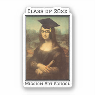 Adesivo Graduação de Óculos Mona Lisa