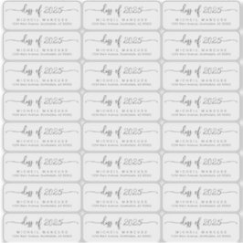 Adesivo Graduação Limpar Rótulos de Endereço de Retorno Tr