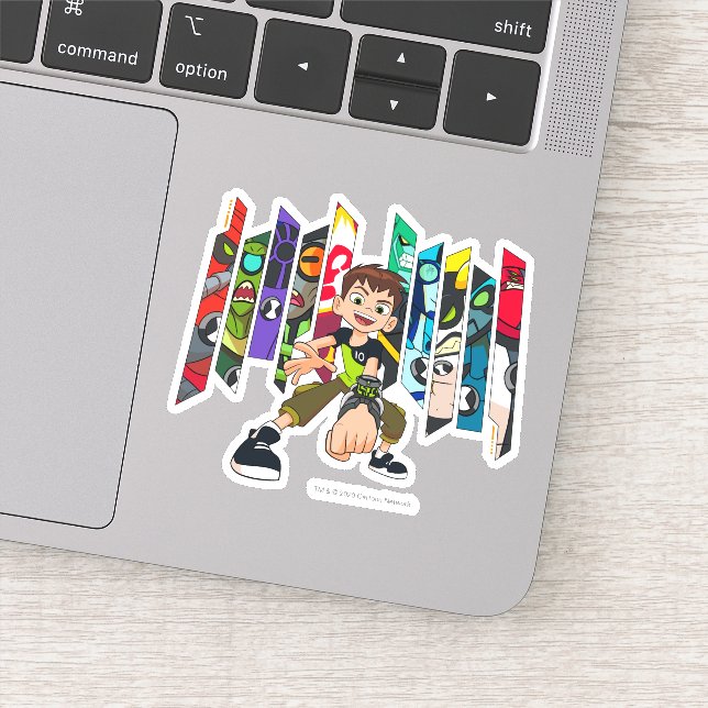 Adesivo Gráfico de Coleção de Alienígenas Ben 10 (Detalhe)