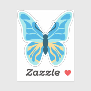 Adesivo Gráfico de Cores Personalizadas da Borboleta