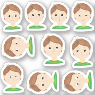 Adesivo Gráfico de Emoções de Meus Sentimentos