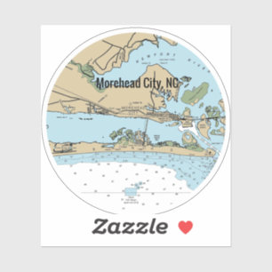 Adesivo Gráfico NC da Cidade do Morehead